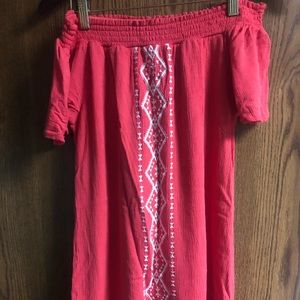 Off the shoulder dress